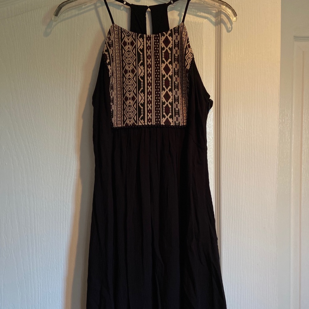 Hollister black dress with detailed top!